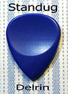 Dugain Contoured Pick - Delrin Blue